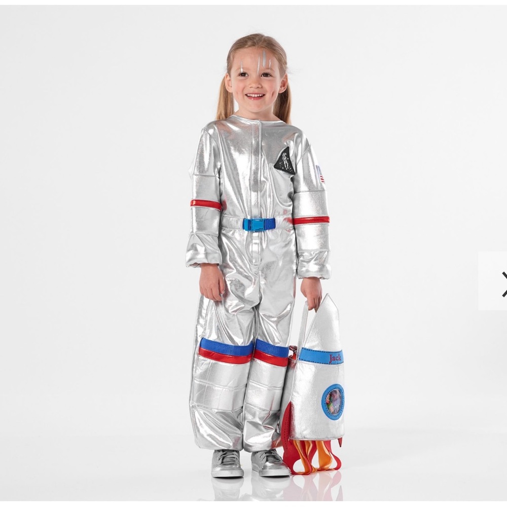 Pottery Barn Kids Light-up Astronaut Halloween Costume - sized 4-6 Y - LIKE NEW